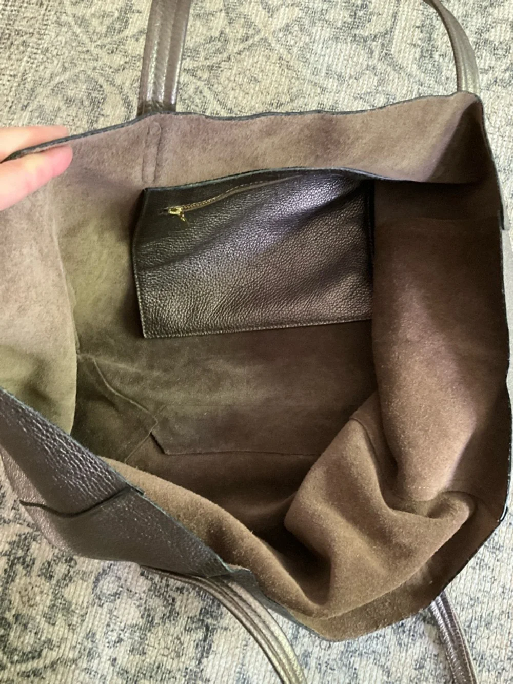 Kurt Geiger Violet Horizontal Leather Tote